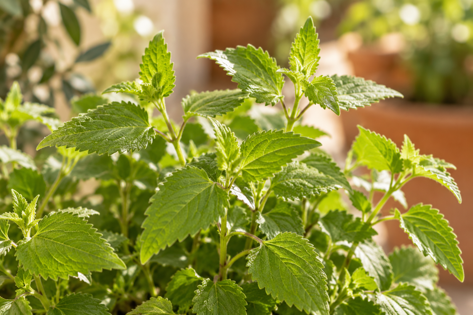 Vergrößerte KI-Detailansicht von Agastache mexicana