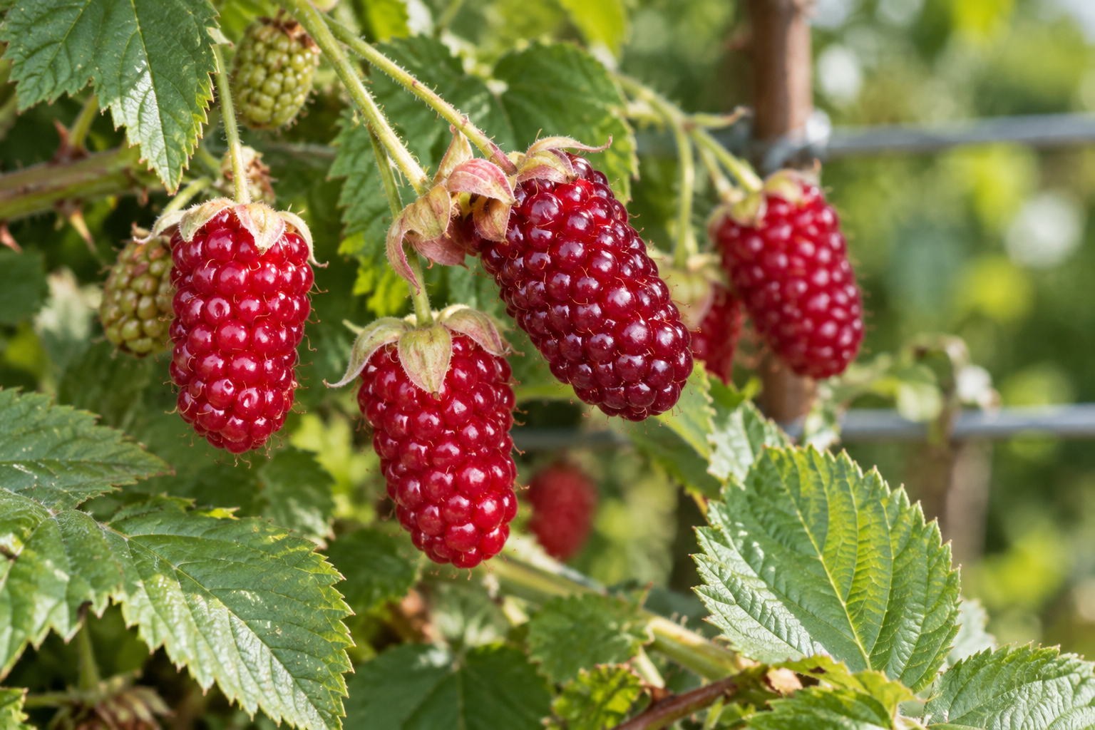 Détail de fruit de loganberry sans épines créé par IA
