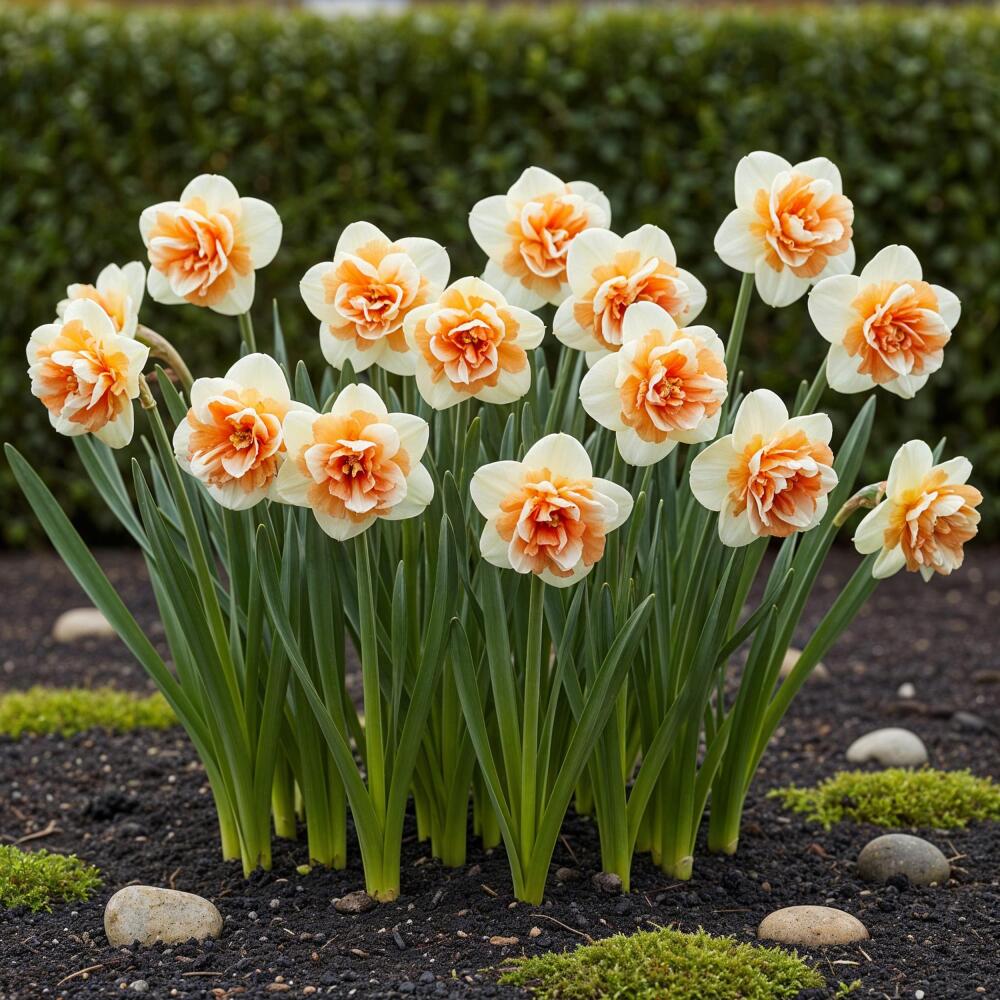 Original-Shopaufnahme: Exotenherz Blumenzwiebeln - Narzisse Narcis Replete - Weiß/Orange (10 Stück) Durchmesser 10-12cm