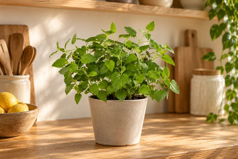 KI-gestaltete Szene mit Agastache mexicana nach der zugehörigen Original-Shopaufnahme
