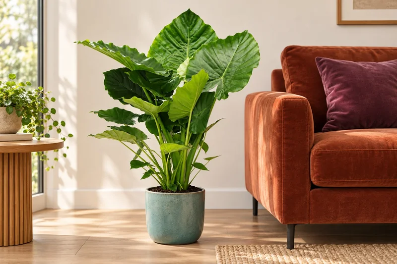 Elefantenohr California in einer KI-gestalteten Szene nach dem Original-Shopbild