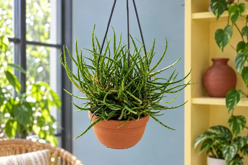 Spinnen-Aloe in einer KI-gestalteten Szene nach dem Original-Shopbild