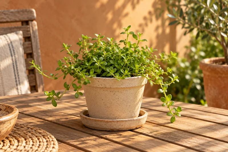 KI-gestaltete Szene mit Bacopa monnieri nach der zugehörigen Original-Shopaufnahme