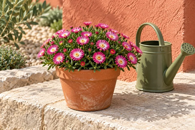 Mittagsblumen für den Garten in einer KI-gestalteten Szene nach dem Original-Shopbild