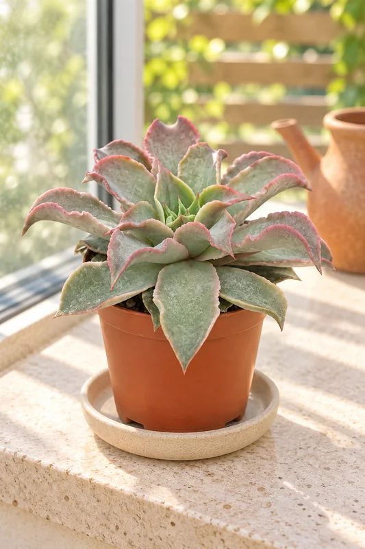 Echeveria Maradiba in einer hellen, zur Liefergröße passenden Szene