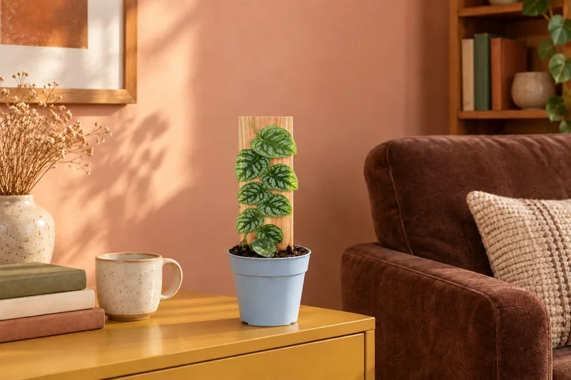 Schindel-Monstera in einer KI-gestalteten Szene nach dem Original-Shopbild