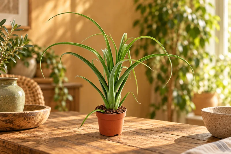 KI-gestaltete Szene mit Tillandsia Curly Slim in den Proportionen der Sortimentsaufnahme