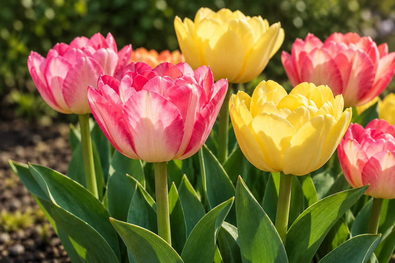 Vergrößerte KI-Detailansicht von Tulipa, Handelsauswahl Foxtrot Mix